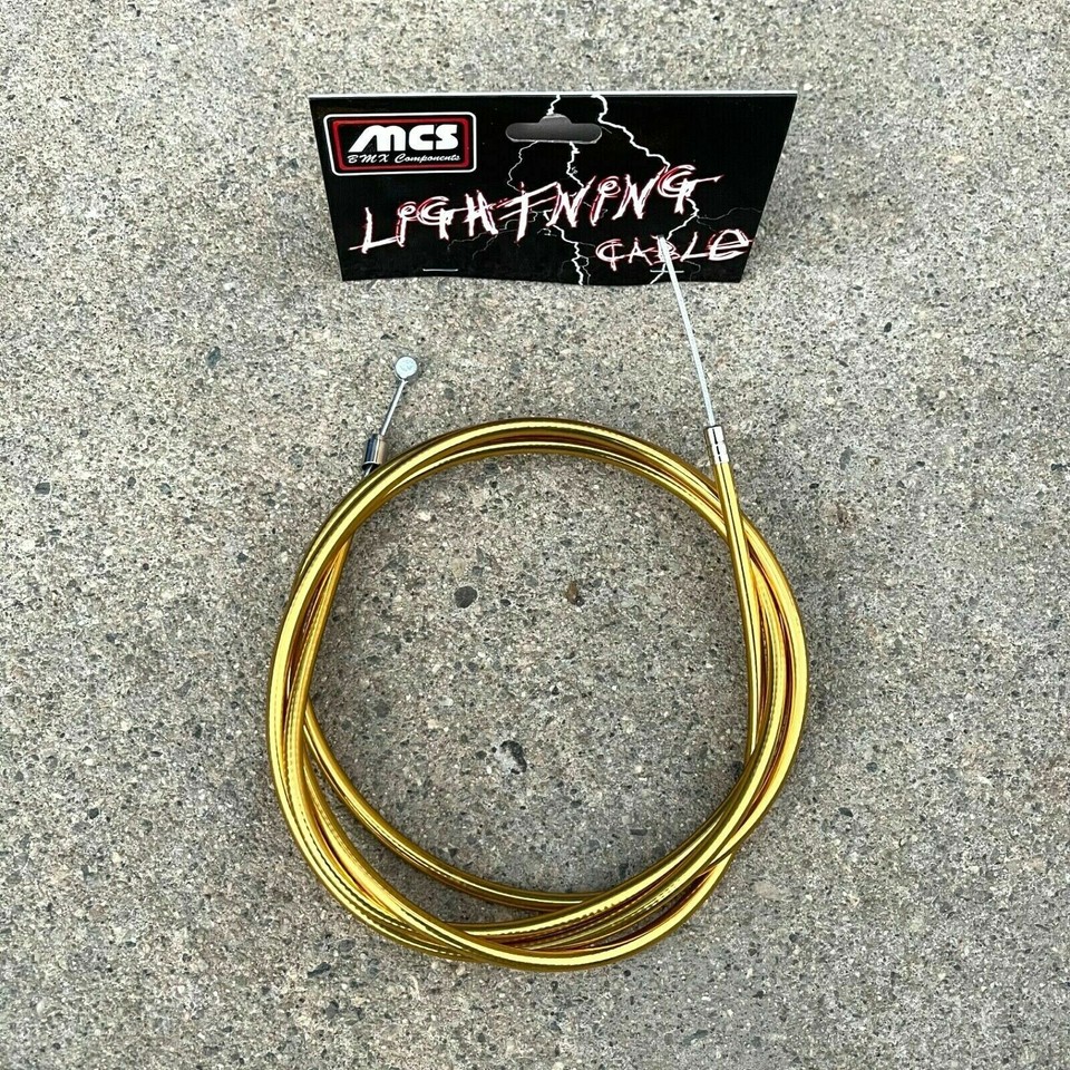 MCS BRAKE CABLE RED GOLD OR BLUE BMX MTB FIXIE BIKE BRAKES CABLES MCS S&M eBay