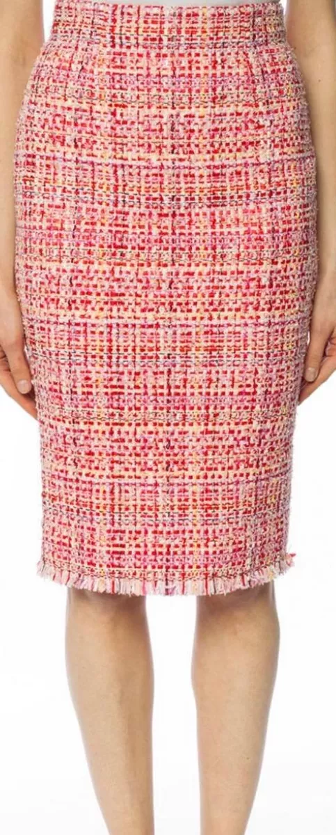 High waisted online pencil skirt pink