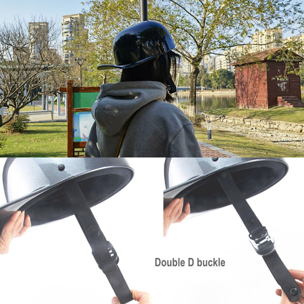 Retro Motorrad Helm - Baseball Cap Style Open Face Für Rad & Skate