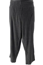AnyBody Plush Rib Pant Jet Black
