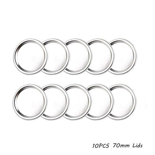 Tinplate Kitchen & Dining Mason Jar Lid Canning Lids Storage Bands Jar Caps - Picture 13 of 18