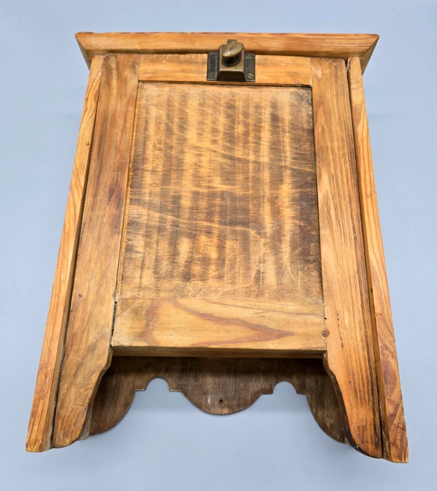 ARMARIO MULTIUSOS de madera hecho a mano vintage, espacio para espejo, pasador, 13,5x17x5,75" Foto 2 de 4