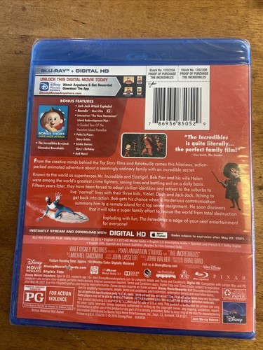The Incredibles (Blu-ray/Digital)brand New Sealed - Picture 2 of 2