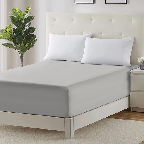 Fitted sheet King Size 16” Deep Pocket Easy Care Breathable Elastic Bed Sheets - Picture 62 of 86
