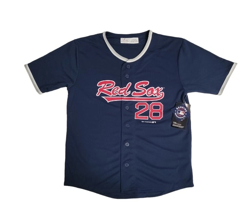 Boston Red Sox MLB Youth Boys Button-up Martinez #28 T-Shirts Jersey Tee:  10-18