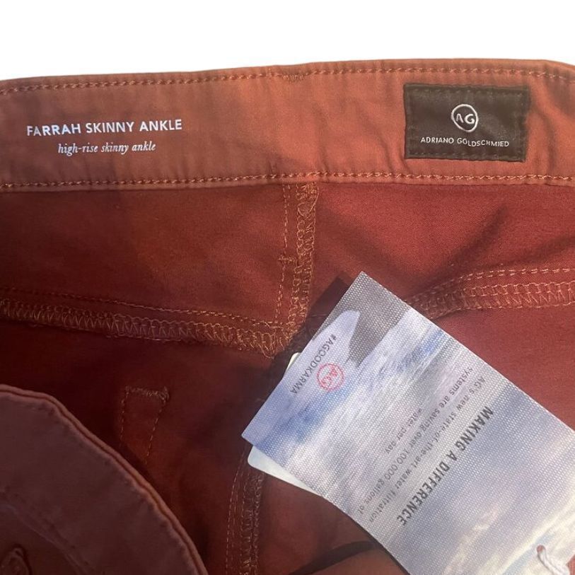 AG Adriano Goldschmied Farrah Skinny Ankle Jeans High Rise Stretch Sateen 30 thumbnail 11