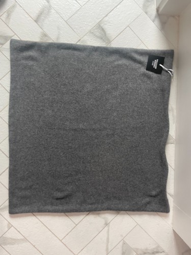 NWT Williams Sonoma Home 100% Cashmere Pillow Cover Grey & Bronze 22"x22" $159 - Picture 4 of 9