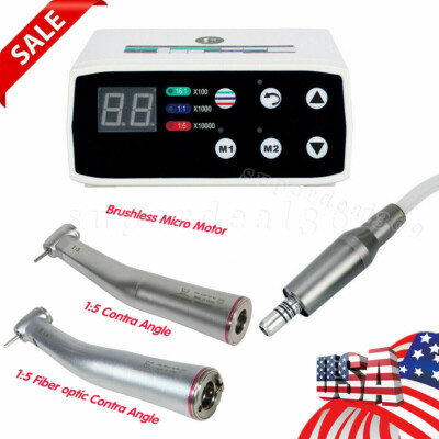 Dental Brushless LED Electric Micro Motor/ 1:5 Increasing Handpiece NSK Style SA