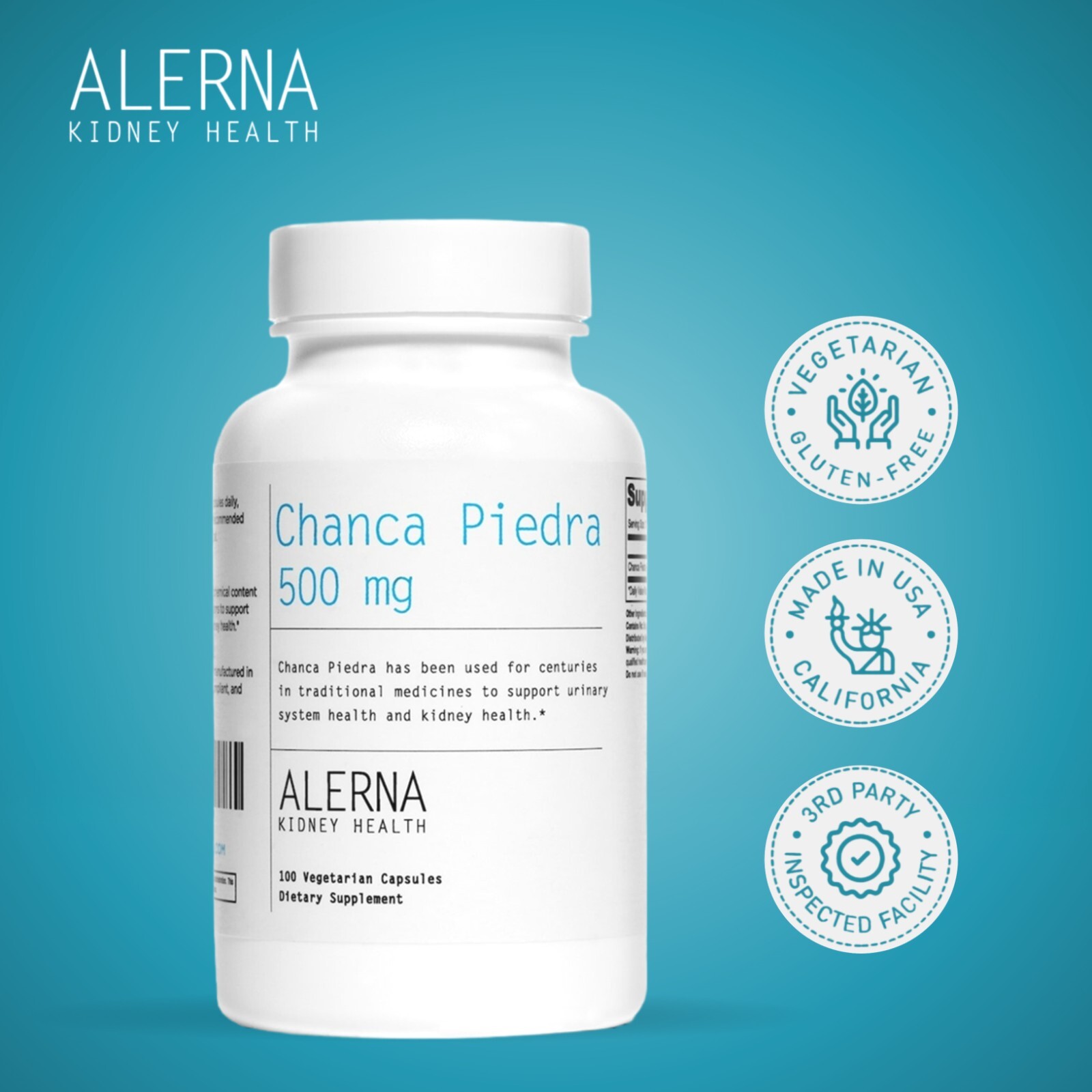 Chanca Piedra 500mg Kidney Health Supplements 100 Vegetarian Capsules ...