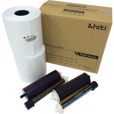 HiTi P520 5x7 Papier und Farbband für 580 Drucke 13X18 für P520 und P525L Drucke