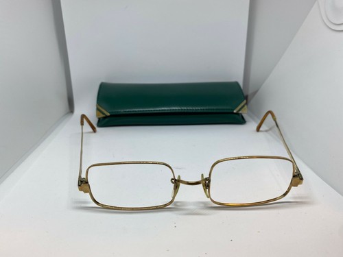 Vintage Rectangular Eyeglasses Gold Frame HUD US 1/20 12K GF 5 ½ - Picture 3 of 5