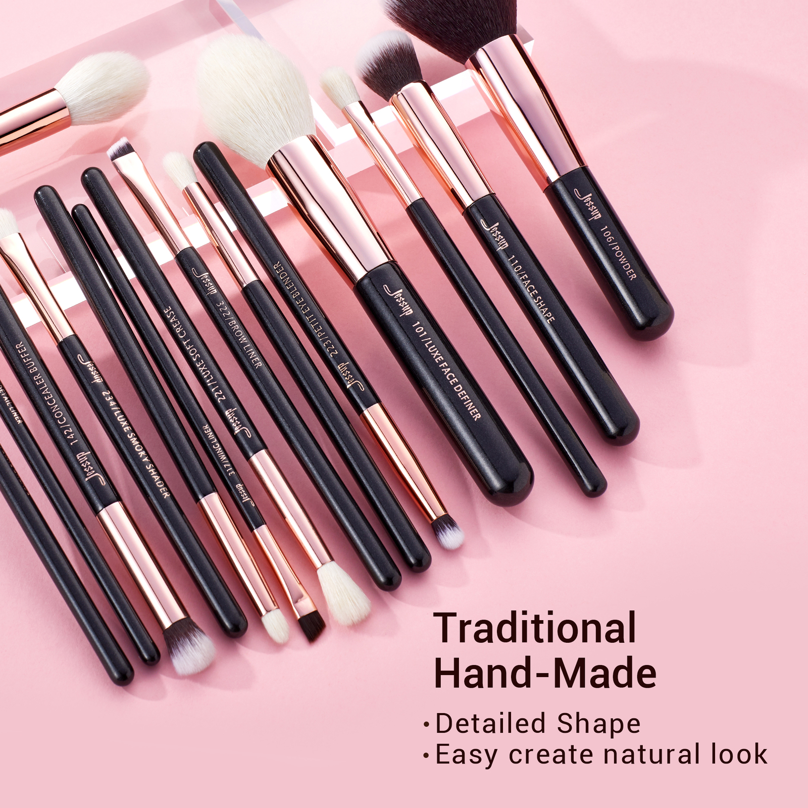 Jessup Makeup Brushes Set 15Pcs Make up Brush Power Foundation