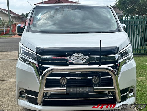 Bonnet Protector Guard + Weather Shield Window Visor tosuit Toyota Granvia 2021+ - Picture 6 of 9