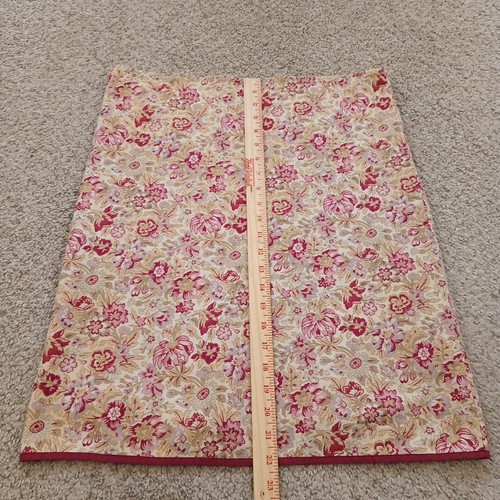 Banana Republic Skirt Size 6 Purple Beige Floral Knee Length Pencil Pull On - Picture 4 of 9
