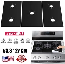Kitchen Gas Range Stove Top Burner Cover Protector Reusable Non-Stick Liner US