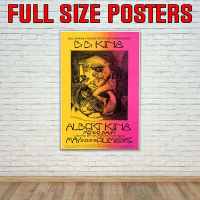 BB King Albert King 1970: Live Konzert Tour Poster