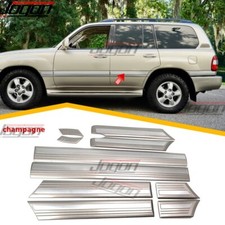 10pc Door Body Molding Guard Strip For Toyota Land Cruiser Lc100 4500 4700 1998