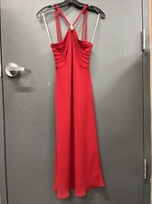 Vintage Thea Dora Women’s Red Dress Size 4 Style #8971