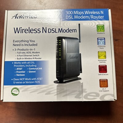 Actiontec GT784WN 4 Port 10/100 Wireless N Router