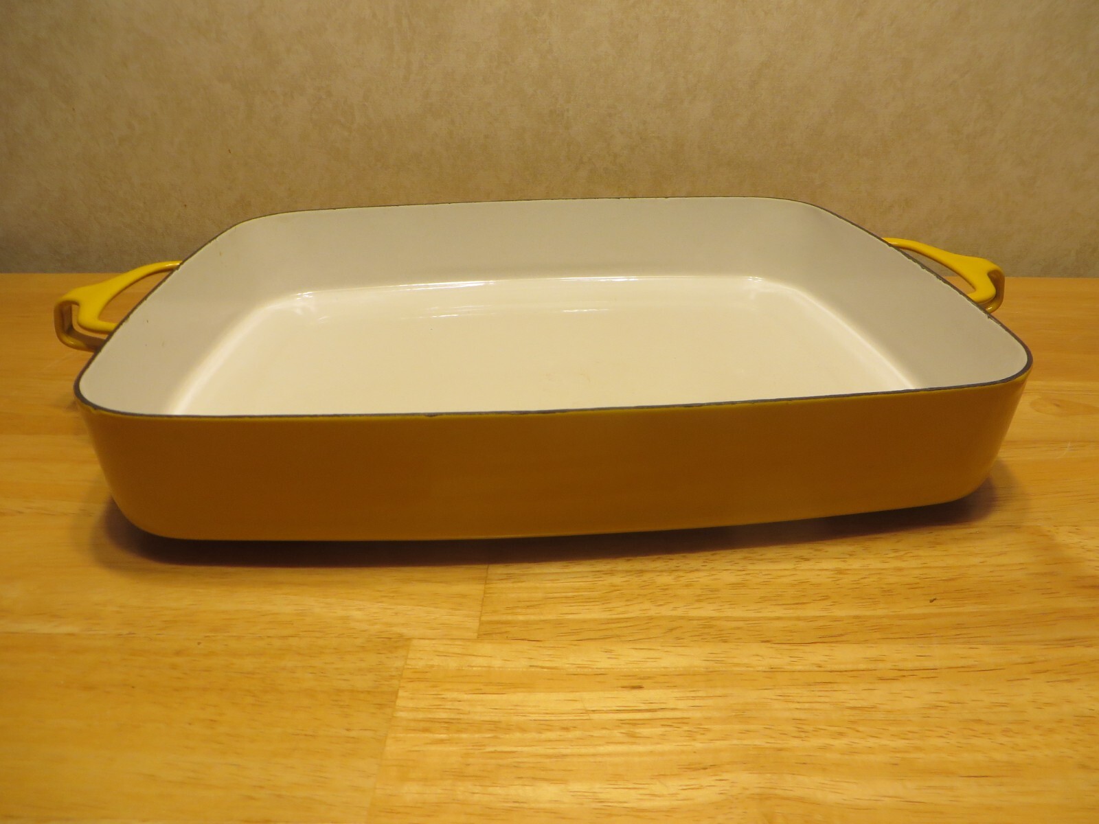 Vintage Dansk Kobenstyle France Yellow Enamel Baking/Roasting Pan eBay