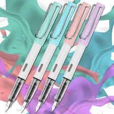 5PCS Resin WING SUNG 3000A-3 Fountain Pen Iridium Extra Fine Nib 0.38mm Gift