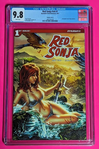 Red Sonja #v4 #1 (2017) CGC 9.8 NM Ultra Rare (EBAS) SAVAGE LAND BATHING VARIANT
