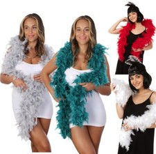 Christmas Tree Feather Boa Costume Boa Santa Festive Accessories Garland uk
