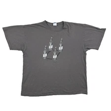 Vintage Beer Bottles Graphic Shirt Mens XL Cycle Out of Beer Meme Gray