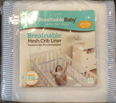 breathable baby mesh crib liner safety