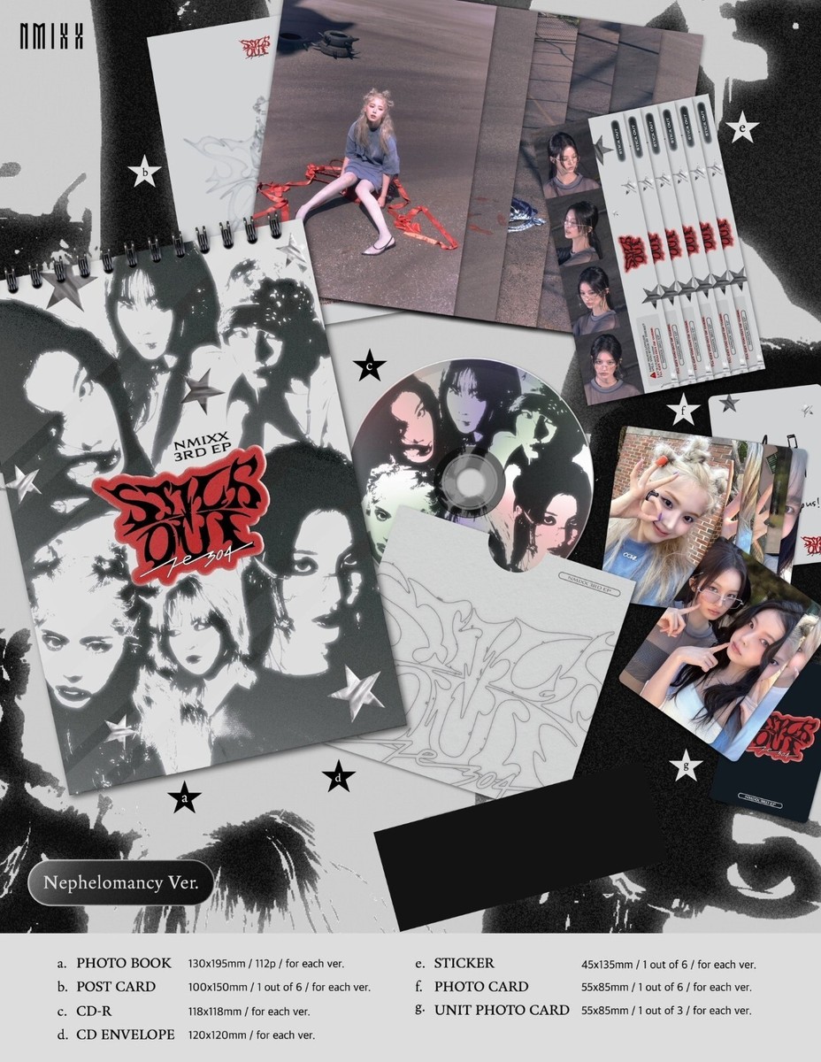 NMIXX 3rd EP Album [Fe3O4: STICK OUT] Nephelomancy Ver CD+Book+