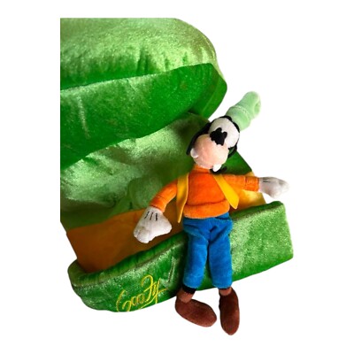 Japan Tokyo Disney Resort Ears HeadBand Hat Cap Fluffy Goofy Green