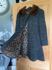 Dolce&gabbana Coat With Real Mink Fur Trim Ss18