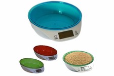 Bilancia da cucina digitale con ciotola estraibile display lcd max 5 kg tara