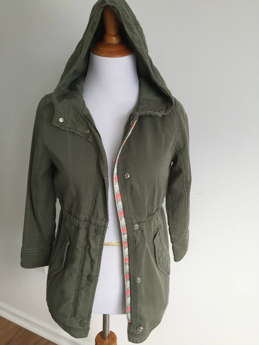 Girls army green jacket top
