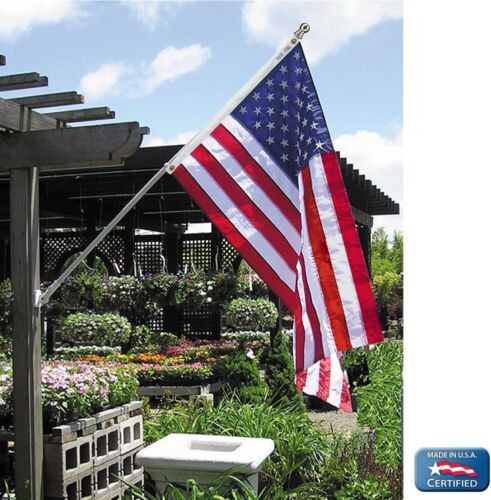 4x6 ft Annin Flagmakers Model 2220 American Flag Nylon SolarGuard NYL-Glo Flag - Picture 2 of 3