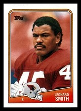 1988 Topps Leonard Smith Rookie #257 Phoenix Cardinals Mint