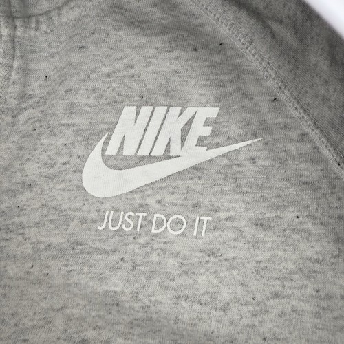 Nike Hoodie Womens Medium Light Gray Full Zip Logo Lightweight Sweatshirt - Picture 7 of 7