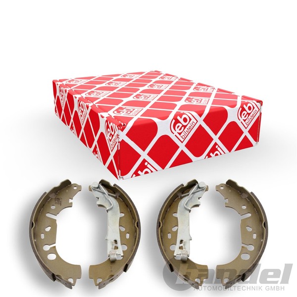 febi Bremsbacken Satz Hinten Passend FüR Fiat Grande Linea Punto Opel Corsa Trom-image