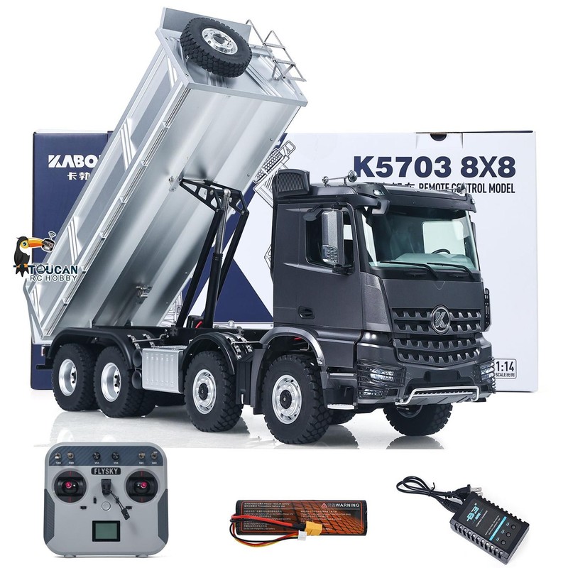 Kabolite 8WD 1:14 RTR RC Dump Truck K5703 Electric Lifting Tipper 2Speed Sound