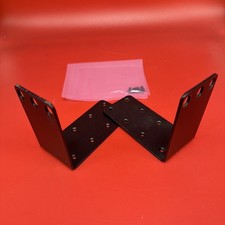 1U Rack Mount Ears Black 3  Width Each