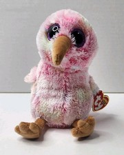 Ty Beanie Boos - TySilk - Kiwi the Pink Bird 6" Plush Animal - Read Desc. 
