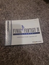 GBA Final Fantasy IV 4 Instruction Manual RPG Game Boy Advance *No Game*