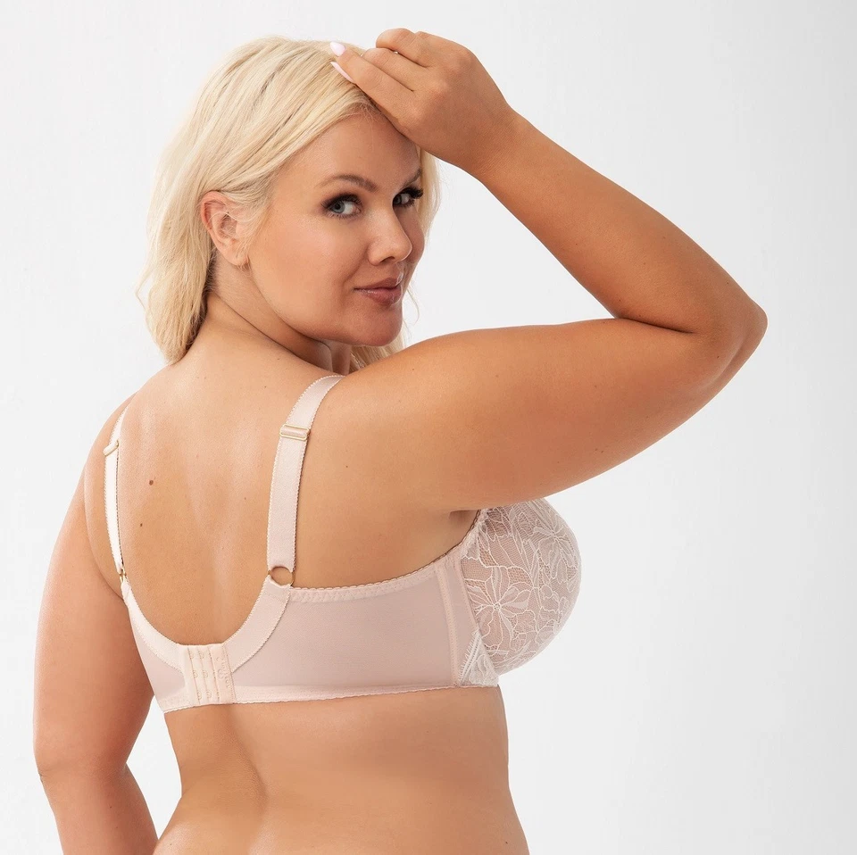 Bügel BH beige große Größen starker Halt breite Träger Gorsenia Dessous - Bild 3 von 4