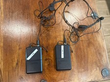 2 SHURE PG1 H7 536-548 MHz Wireless Transmitter Bodypacks  2 PG30 headset MICs