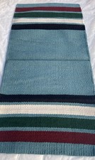 Handwoven Striped Rug 32  x63  Multicolor Southwestern Boho Style, New