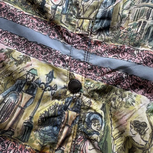 Burberry Illustrated Scene Print Nylon Jacket Size 52 image 6