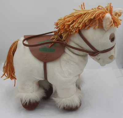 CPK Cabbage Patch Kids Show Pony 1984 White Plush Horse Doll with Saddle