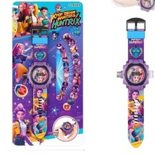 OROLOGIO PROIETTORE PER BAMBINI TEMA K-POP DEMON HUNTERS HUNTRIX