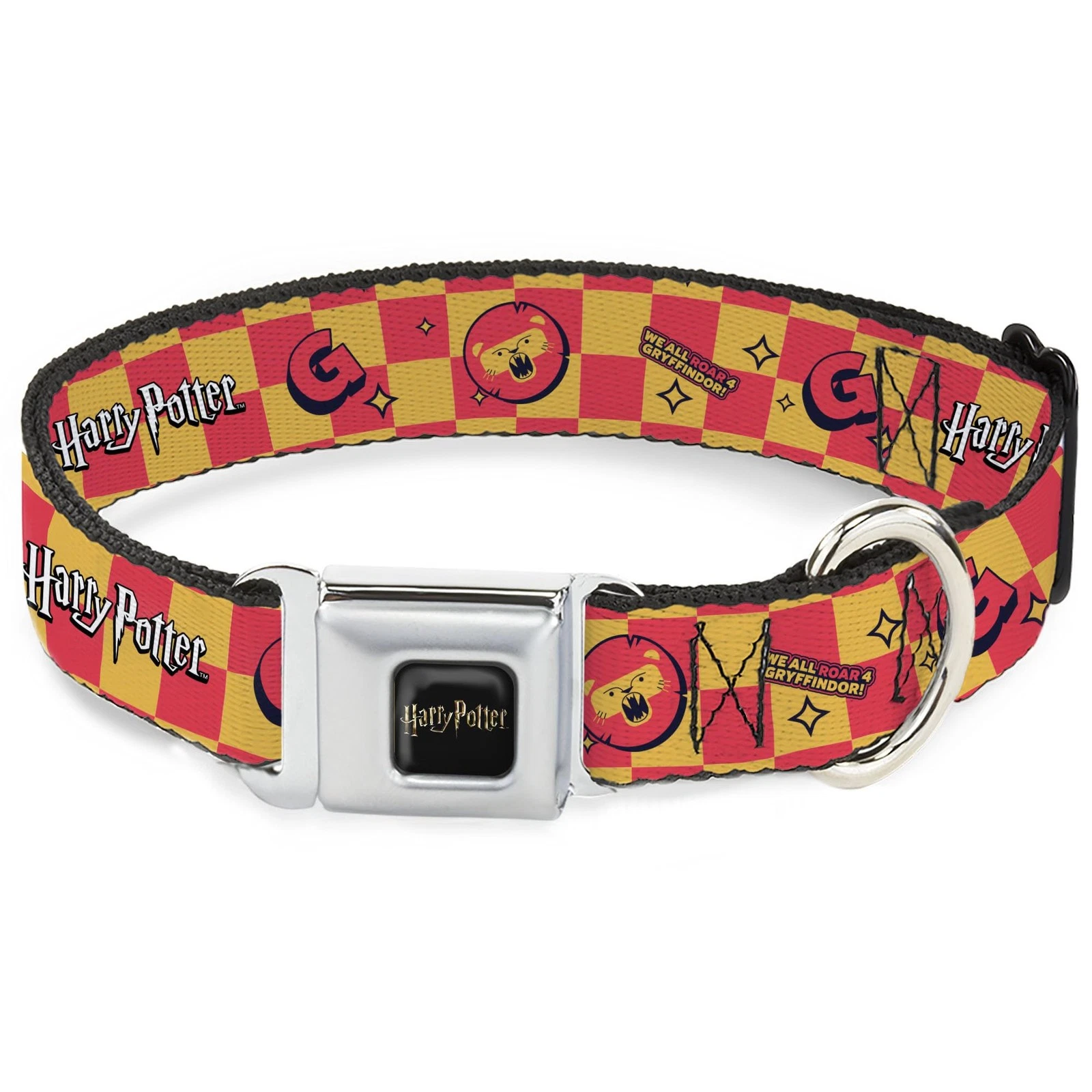 The Wizarding World of Harry Potter Pet Collar, Dog Collar Metal Seatbelt Buckle