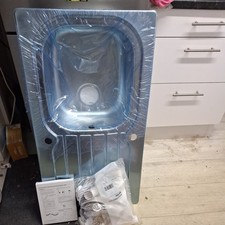 Leisure Eaton Single Bowl Drainer Stainless Steel Sink New, EA9501, all fixings 